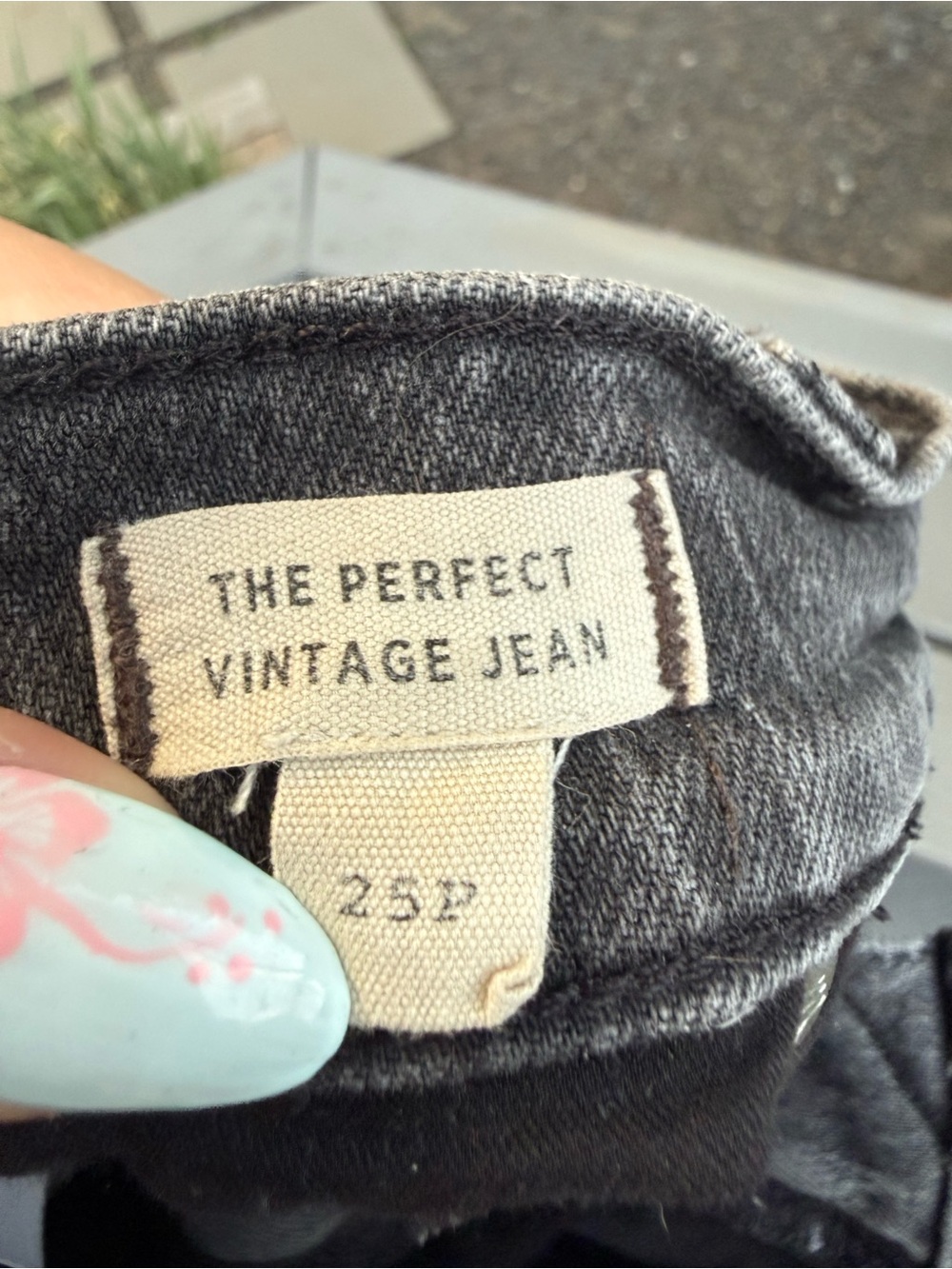 Madewell The Perfect Vintage Jean - Charcoal Gray Wash